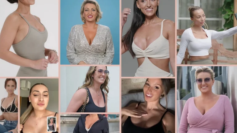 Collage of breast enlargement patients featured in Manchester Private Hospital testimonials